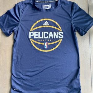 Adidas New Orleans pelicans dri fit youth medium 10/12, navy